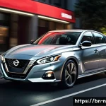 니산 알티마와 현대 소나타 비교 - **Prompt 1: Nissan Altima - Sporty Urban Performance**
    "A dynamic, low-angle shot of a Nissan Al...